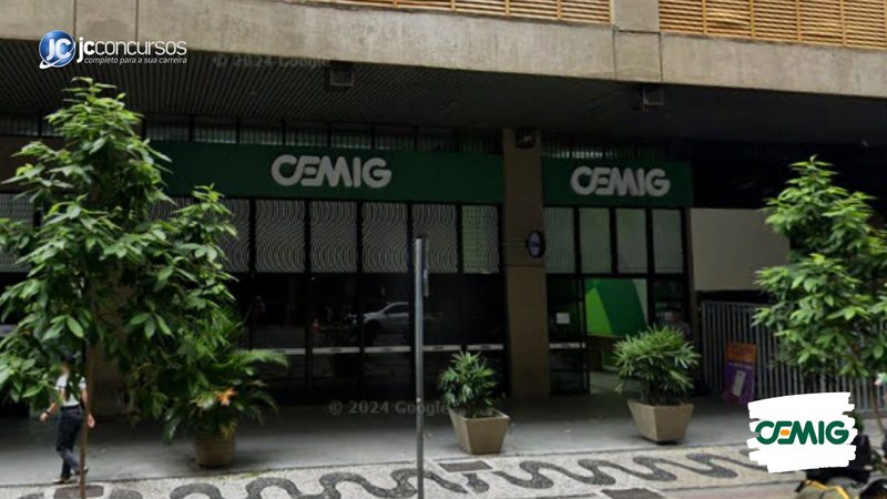 Concurso da Cemig: fachada do prédio da Companhia Energética de Minas Gerais