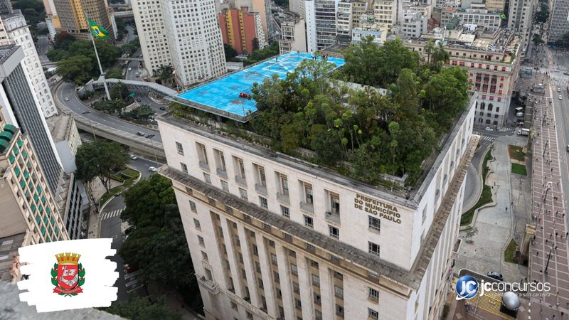 Concurso da CGM SP: fachada do Edifício Matarazzo, sede do governo municipal