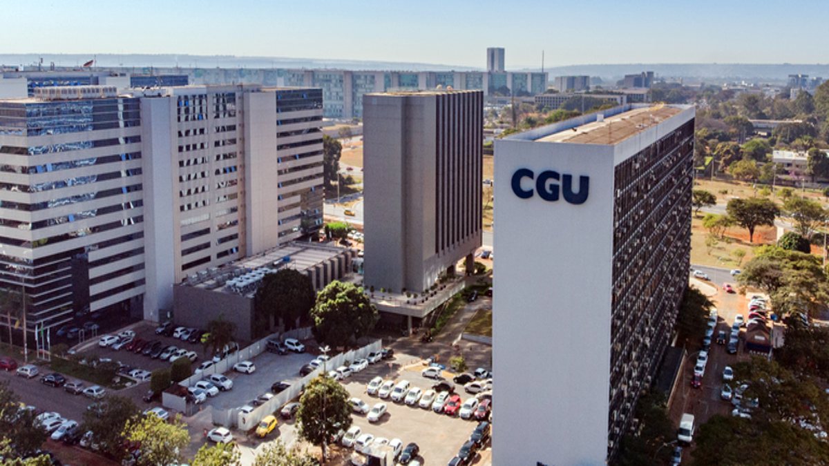 Concurso da CGU: vista aérea do edifício sede da Controladoria-Geral da União, em Brasília