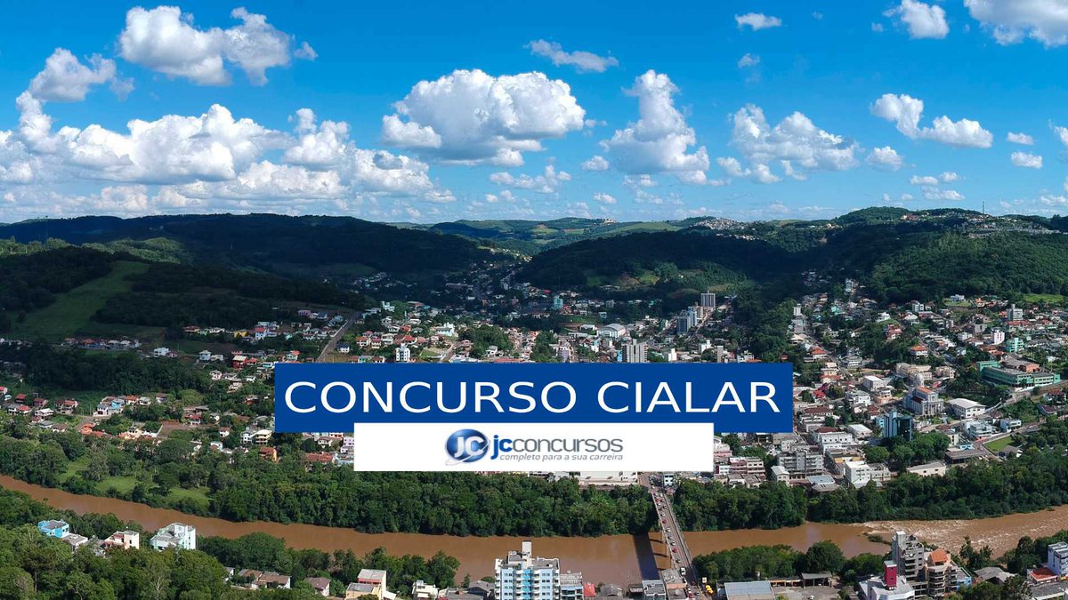 Concurso Cialar - vista aérea do município de Capinzal