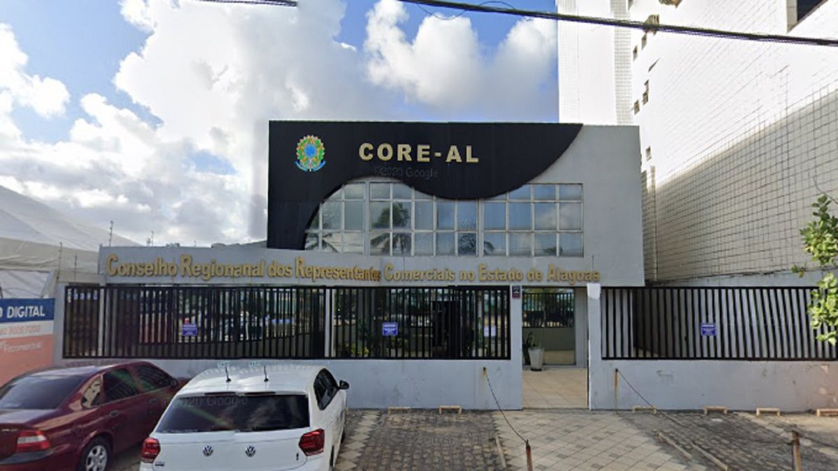 Concurso Core AL: fachada da sede do Conselho Regional dos Representantes Comerciais no Estado de Alagoas