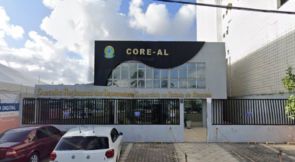 Concurso Core AL: fachada da sede do Conselho Regional dos Representantes Comerciais no Estado de Alagoas - Google Street View