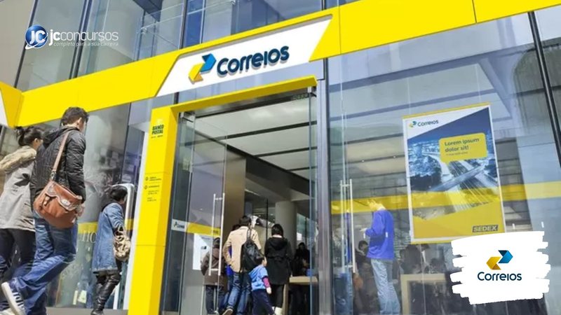 Concurso dos Correios: fachada de agência da estatal