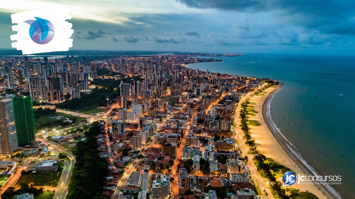 Concurso do CRB-15: vista aérea de João Pessoa, onde fica a sede do órgão