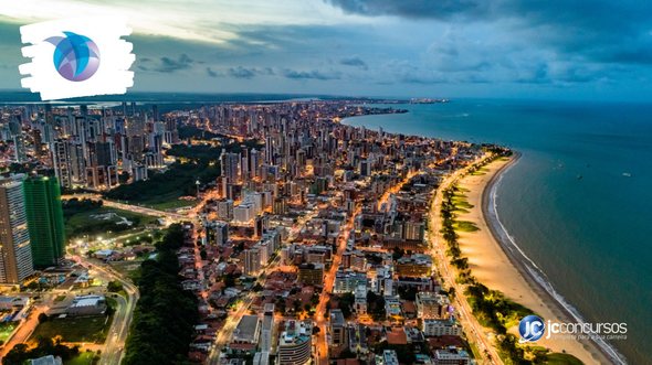 Concurso do CRB-15: vista aérea de João Pessoa, onde fica a sede do órgão - Foto: Marco Pimentel/PBTur