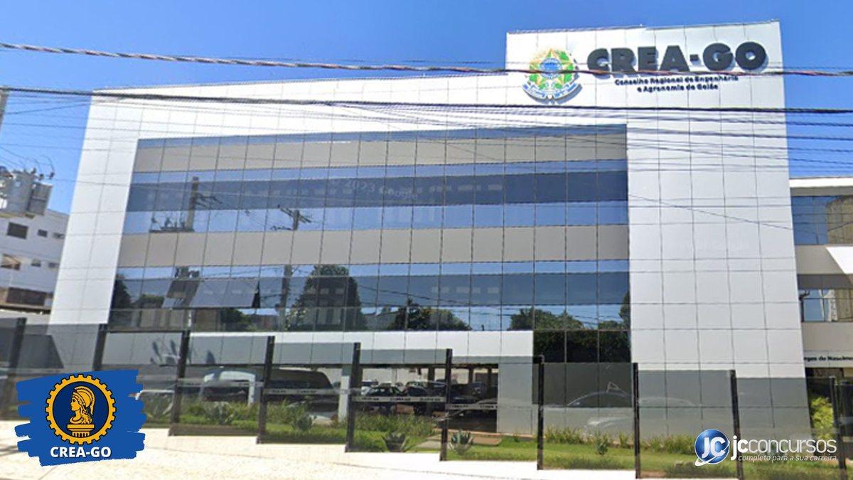 Concurso do CREA GO: fachada da sede do Conselho Regional de Engenharia e Agronomia de Goiás