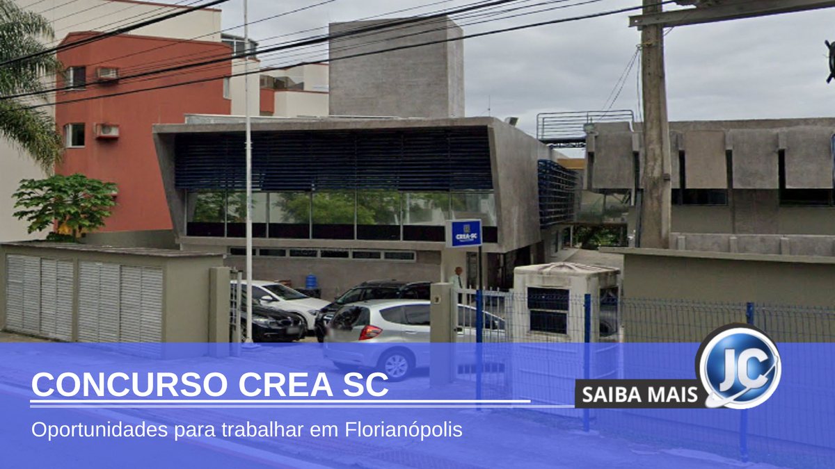 Concurso Crea SC - sede do Conselho Regional de Engenharia e Agronomia de Santa Catarina