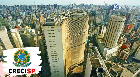 Concurso Creci SP: vista aérea da capital paulista - Divulgação
