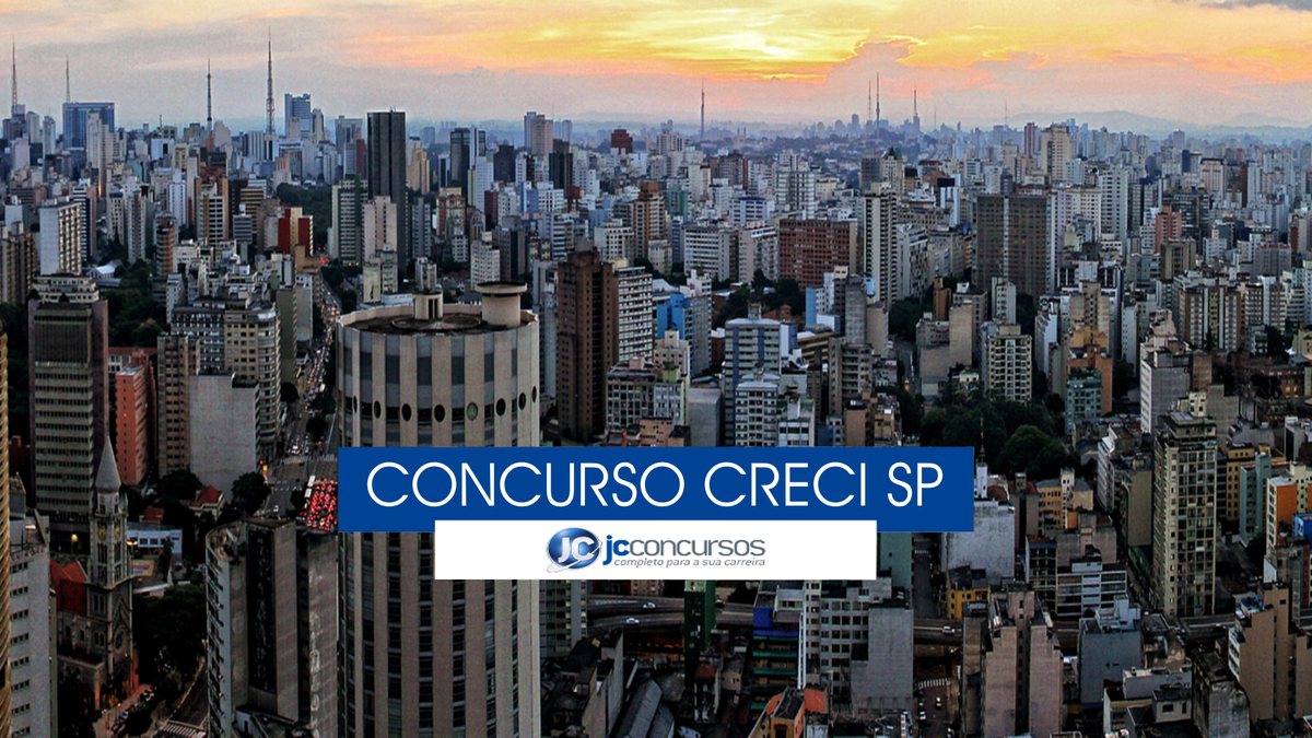 Concurso Creci SP - vista aérea da capital paulista