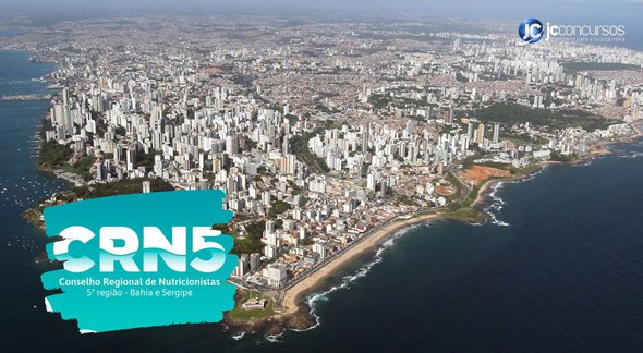 Concurso do CRN-5: vista aérea de Salvador, onde fica a sede do órgão - Manu Dias (Secom/BA)