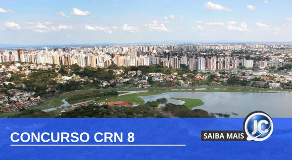 Concurso CRN 8: vista panorâmica de Curitiba, onde fica a sede do órgão - Divulgação
