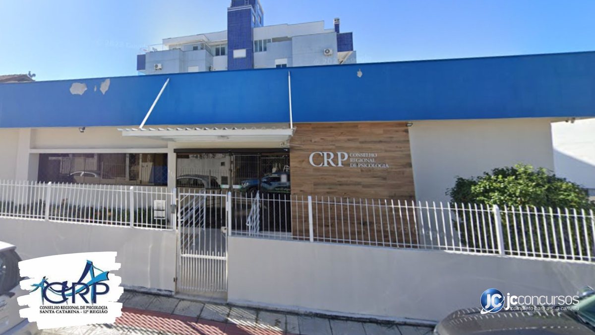 Concurso do CRP SC: sede do órgão, em Florianópolis