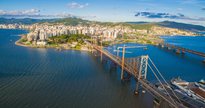 Concurso CRT 4: vista aérea de Florianópolis/SC - Divulgação