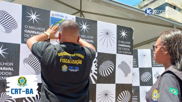 Concurso do CRT BA: agentes durante ação de fiscalização - Foto: Divulgação