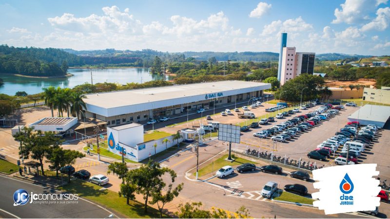 Concurso da DAE Jundiaí: vista panorâmica da sede da empresa