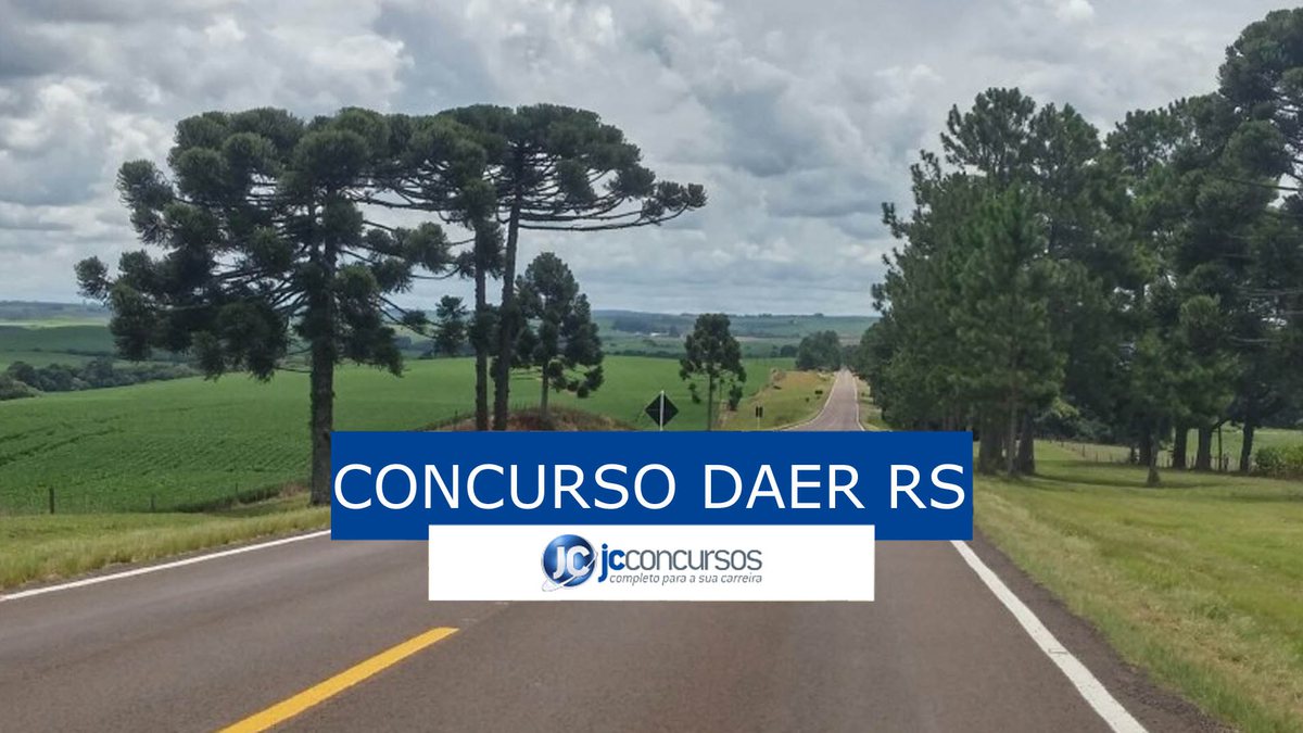 Concurso DAER RS: vista da estrada