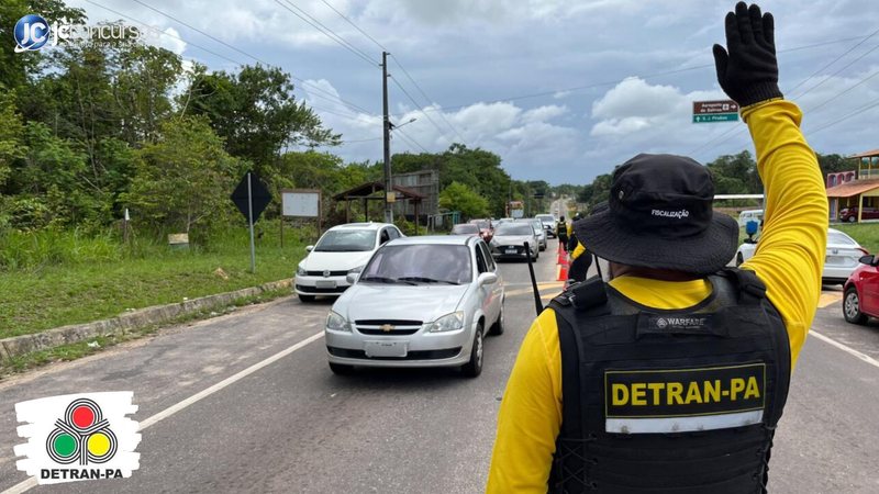 Processo seletivo do Detran PA: agente de costas - Crédito: Leandro Oliveira/Asdecom Detran