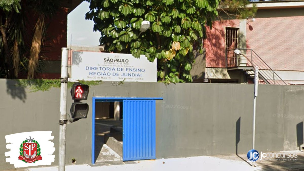 Processo seletivo de Jundiaí SP: fachada da sede da Diretoria de Ensino da Região de Jundiaí