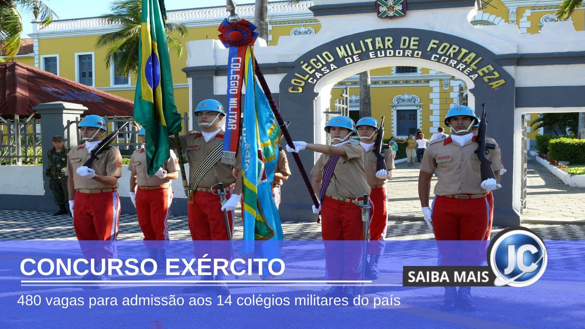 Concurso Exército - estudantes do Colégio Militar de Fortaleza