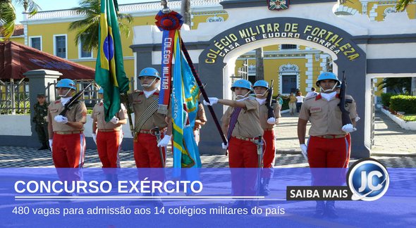 Concurso Exército - estudantes do Colégio Militar de Fortaleza - Divulgação