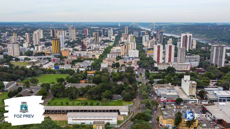 Concurso da Fozprev: vista panorâmica de Foz do Iguaçu