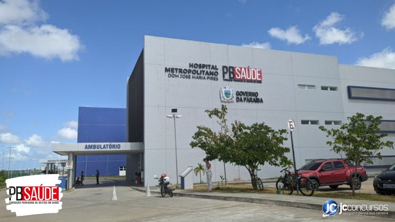 Concurso da Fundação PB Saúde: fachada do Hospital Metropolitano Dom José Maria Pires