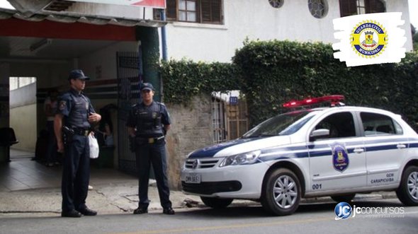 Concurso da Guarda Municipal de Carapicuíba: agentes da corporação durante patrulhamento - Divulgação