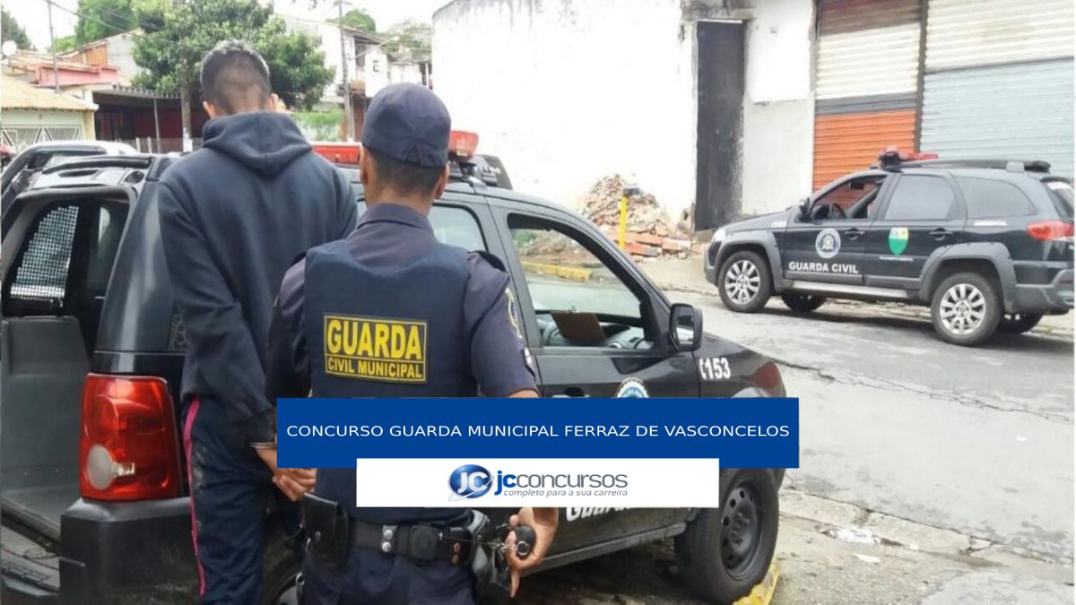 Concurso Guarda Municipal de Ferraz de Vasconcelos - agente durante abordagem policial