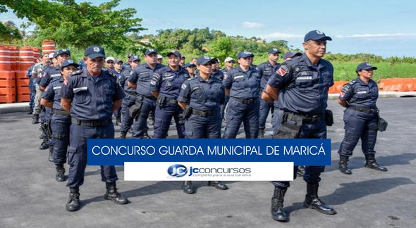 Concurso Guarda Municipal de Maricá - agentes da corporação perfilados - Divulgação