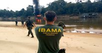 Concurso Ibama: servidores durante operação de combate a garimpo ilegal - Divulgação
