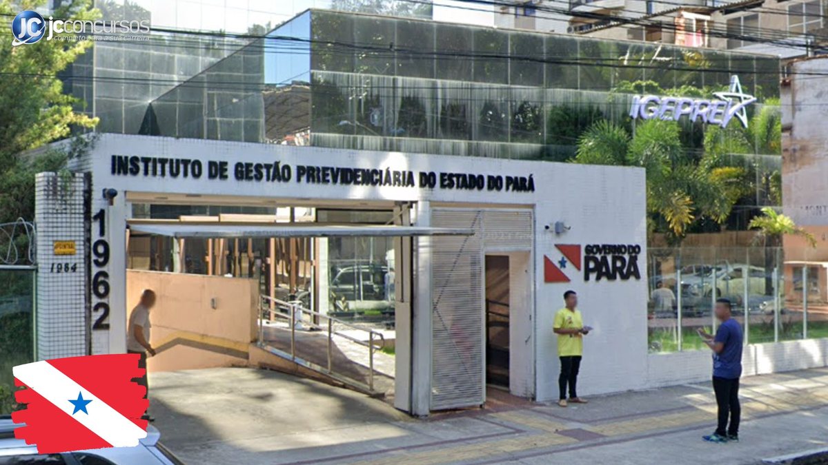 Processo seletivo do IGEPPS PA: fachada da sede do Instituto de Gestão Previdenciária e Proteção Social do Estado do Pará