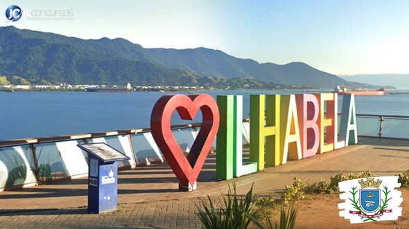 Concurso IlhabelaPrev SP: letreiro turístico da cidade de Ilhabela - Google Street View