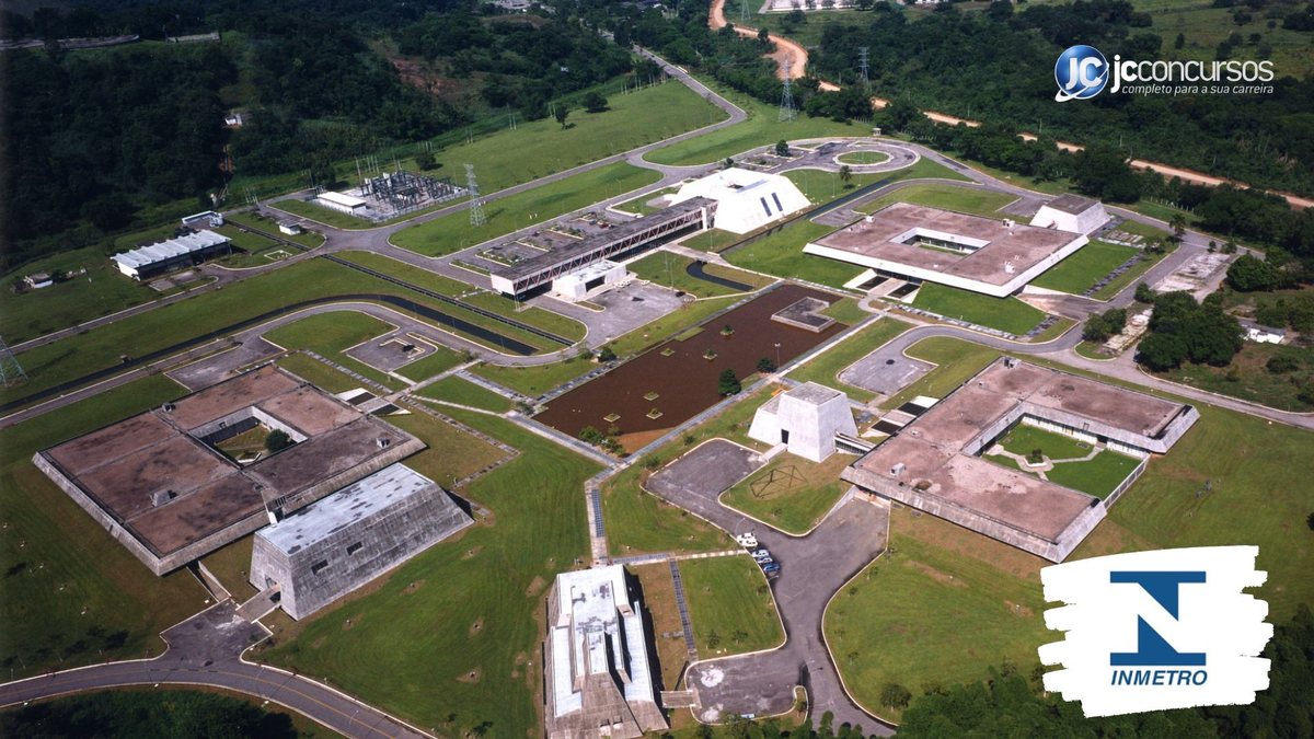 Concurso do Inmetro: vista aérea do Centro Operacional do Campus de Laboratórios, em Duque de Caxias (RJ)