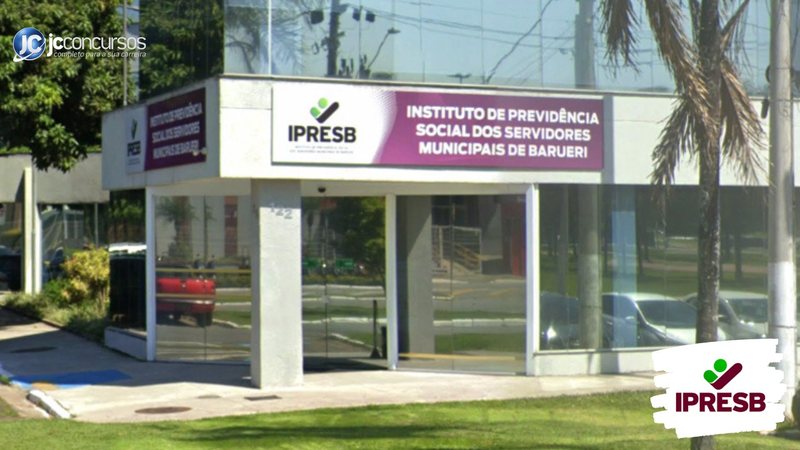Concurso do IPRESB SP: fachada do prédio do Instituto de Previdência Social dos Servidores Municipais de Barueri