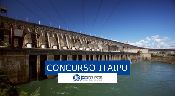 Concurso ITAIPU: foto da barragem principal - Divulgação