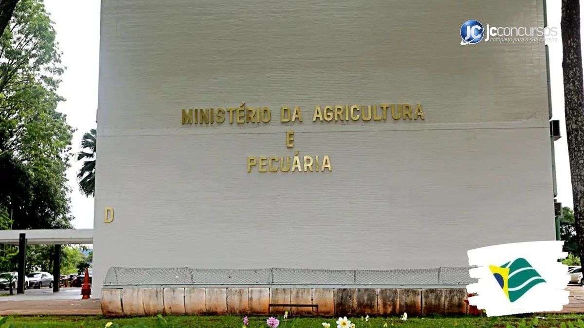 Processo seletivo do Mapa: fachada do edifício-sede da pasta, na Esplanada dos Ministérios, em Brasília (DF)