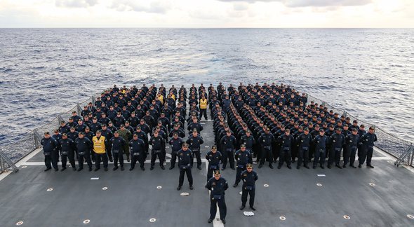Concurso da Marinha: navio próximo à costa brasileira - Divulgação