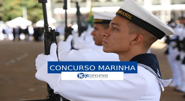 Concurso Marinha - marinheiros perfilados - Divulgação