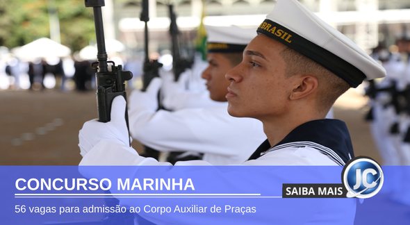 Concurso Marinha - marinheiros perfilados - Divulgação