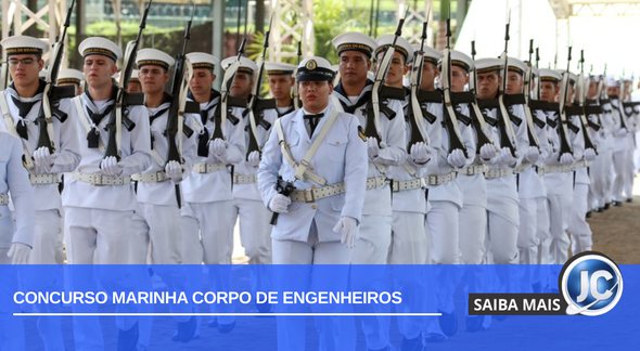 Concurso Marinha Corpo de Engenheiros: desfile de fuzileiros - Divulgação