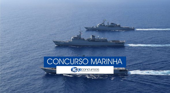 Concurso Marinha - navios em alto mar - Divulgação
