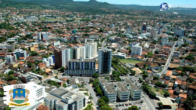 Concurso da Prefeitura de Montes Claros MG: vista aérea da cidade
