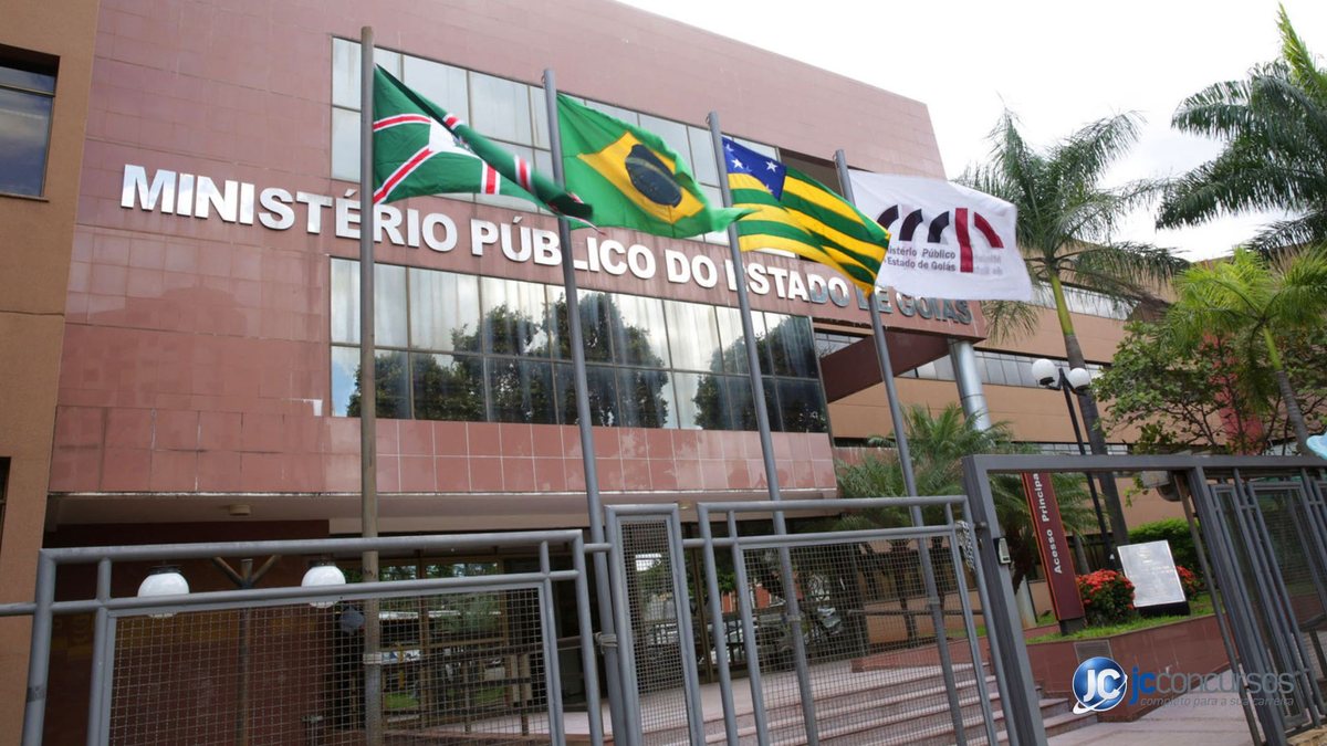 Concurso do MP GO: fachada do Ministério Público do Estado de Goiás