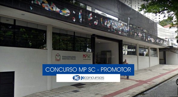 Concurso MP SC - prédio do Ministério Público de Santa Catarina - Google Street View