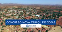 Concurso Prefeitura Nova Iguaçu de Goiás: vista aérea do município - Divulgação