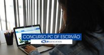 Concurso PC DF - pessoa sentada em frente ao computador - Gabriel Jabur/Agência Brasília
