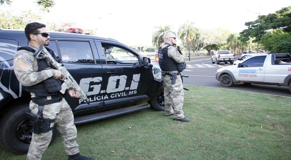 Concurso PC MS: policiais durante patrulhamento - Divulgação
