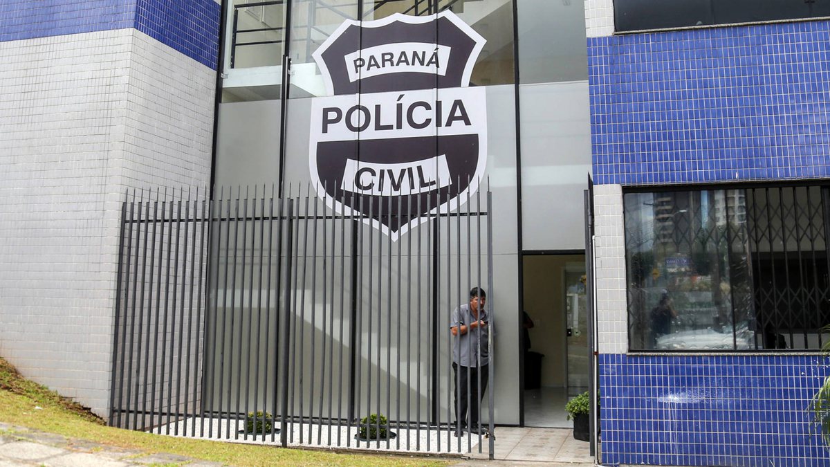 Concurso PC PR: fachada de delegacia da Polícia Civil do Paraná