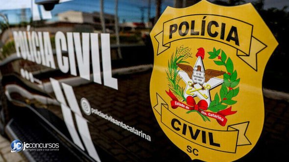 Concurso da PC SC: lateral da viatura da Polícia Civil do Estado de Santa Catarina - Divulgação