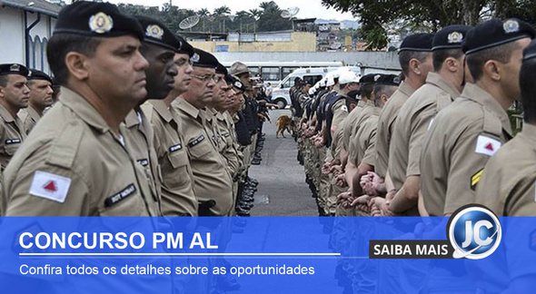 Concurso PM AL: soldados da PM AL - Divulgação